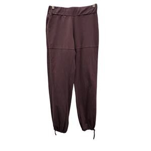 Floating Lotus Organic Cotton Purple Womens Joggers Medium